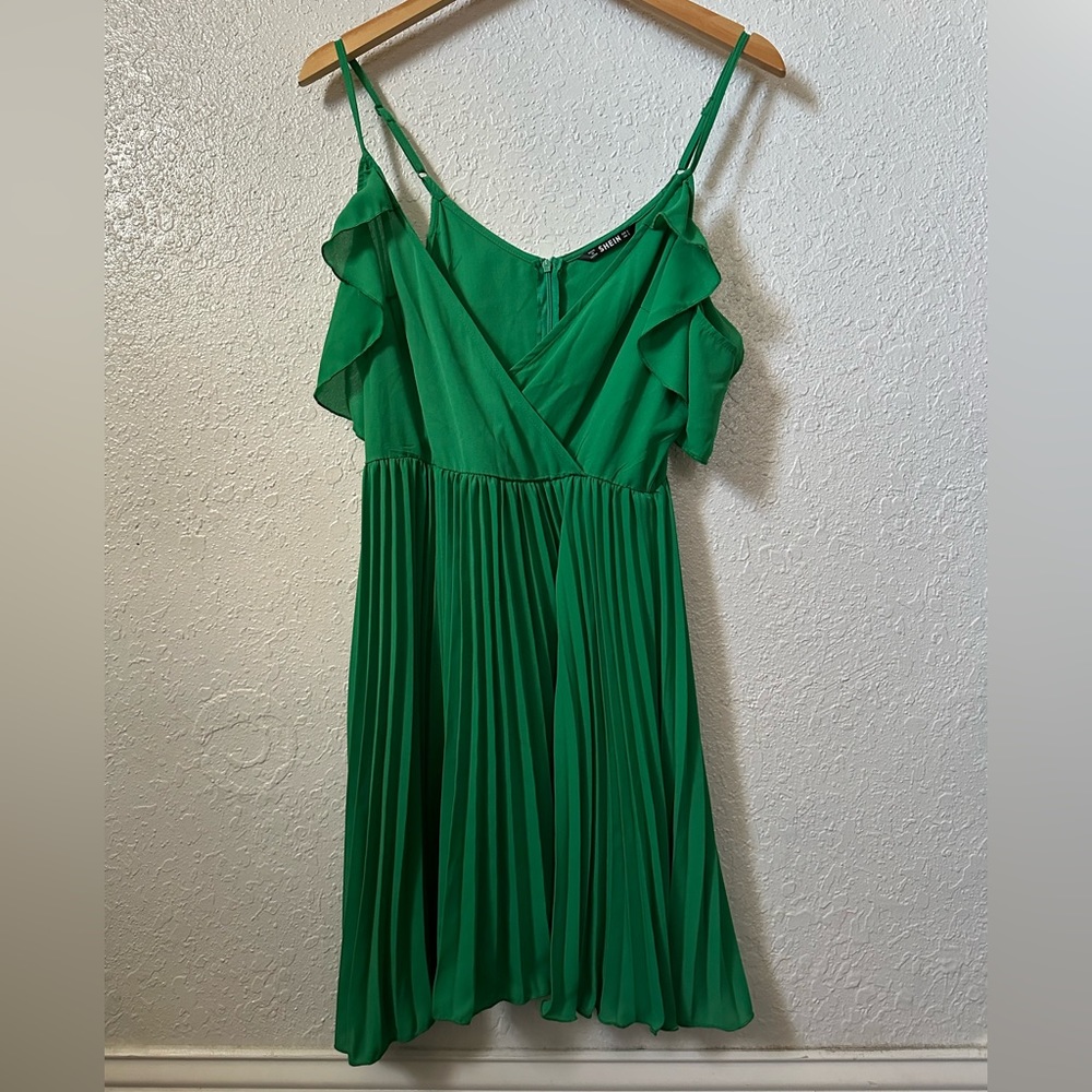 SHEIN brand women's dress and it's green color size S